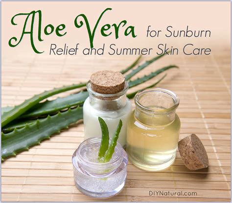 Home Remedies For Sunburn Using Aloe Vera For Summer Skin Care