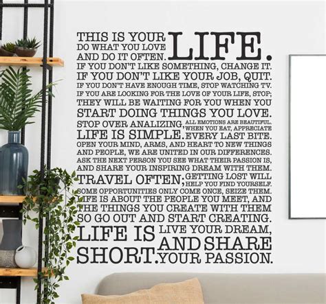 Lessons of Life Wall Sticker - TenStickers