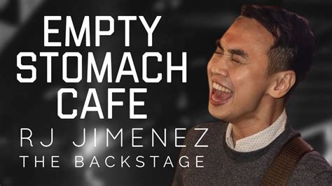 THE BACKSTAGE RJ JIMENEZ At Empty Stomach Cafe Lounge Bar BGC YouTube