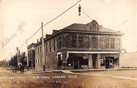 Lamar Colorado Kp Hall Exterior Real Photo Antique Postcard J79548 Ebay