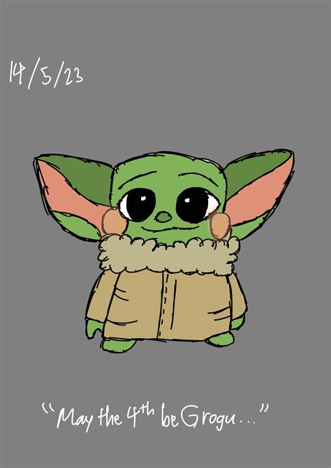 Grogu! (Digital Art) by rrrandomnamelolol on DeviantArt