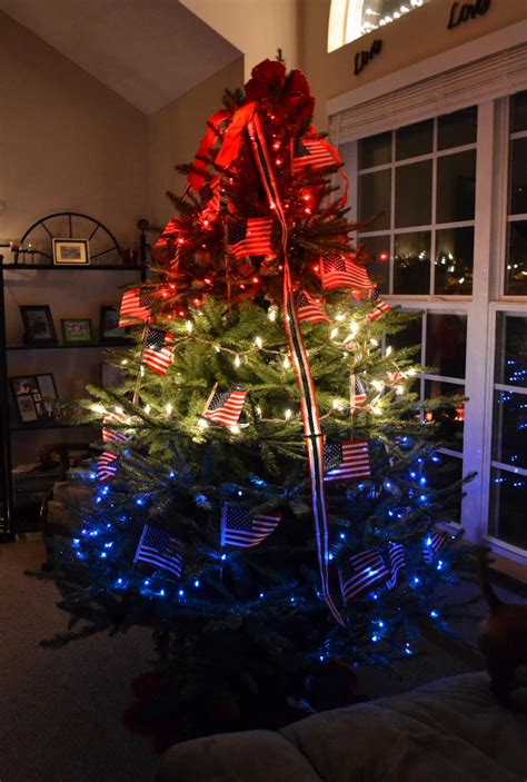 My Patriotic Christmas Tree I Got This Idea While My Husband Was