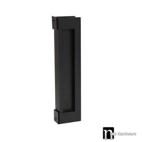 245mm Large Black Finish Sliding Flush Pull Nbat Hardware