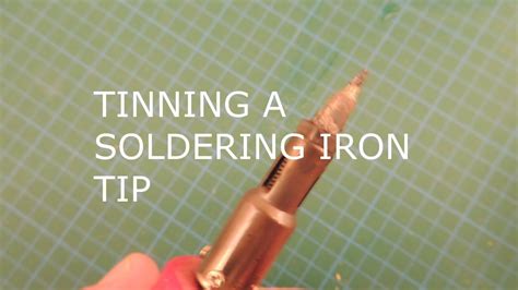 Tinning A Soldering Iron Tip Youtube