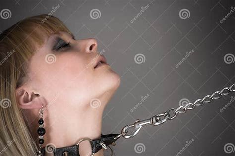 Beautiful Woman On A Leash Stock Image Image Of Bdsm 30757505