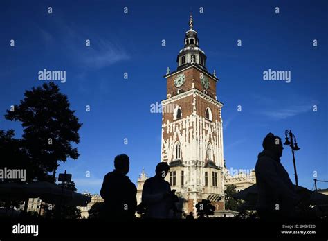 Town Hall Tower At The Main Square Of Unesco Listed Historic Centre Is