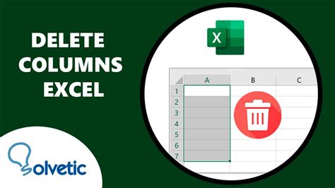 Delete Columns Excel Easy And Fast Youtube