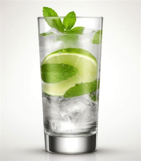 Premium AI Image | Glass of mojito cocktailGlass of mojito cocktail