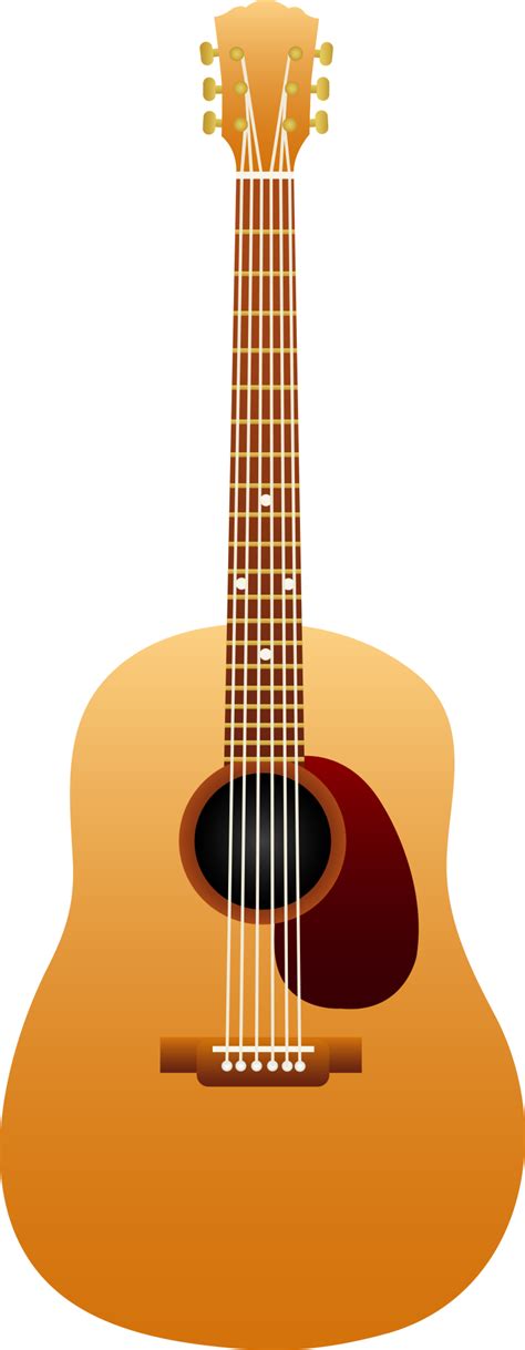 Vector Acoustic Guitar Clipart Png Png Vibrant Colors