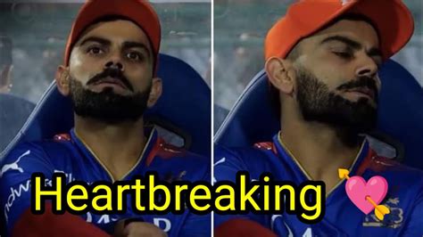 Virat Kohli After Losing The Match Looking Very Emotional Virat Kohli Crying After Rcb Loss