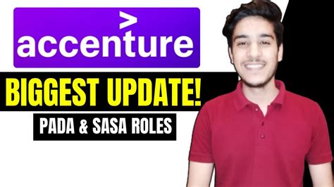 Accenture Biggest Updates Related To PADA SASA Roles Accenture Off