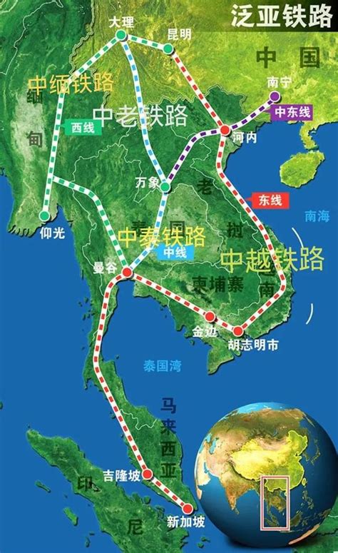 中國周邊八條跨國鐵路進展情況一覽 每日頭條