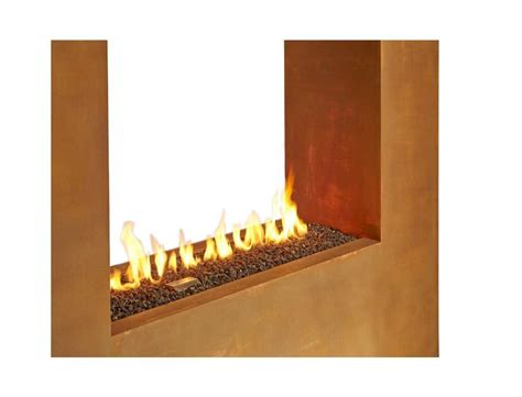 Modern Outdoor Fireplace Kodo Corten Paloform Global