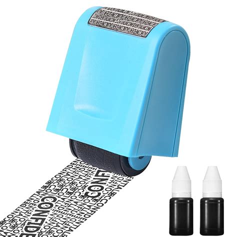 Rywesniy Identity Theft Protection Roller Stamp Set Anti Theft Id