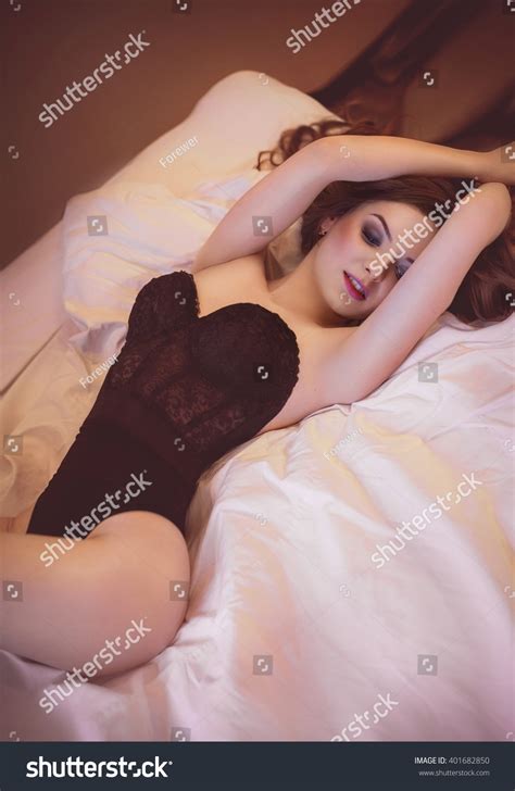 Sexy Beautiful Brunette Girl Underclothes Stock Photo Shutterstock