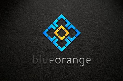 Blueorange Logo | Abstract logo, Geometric logo, Logo design creative