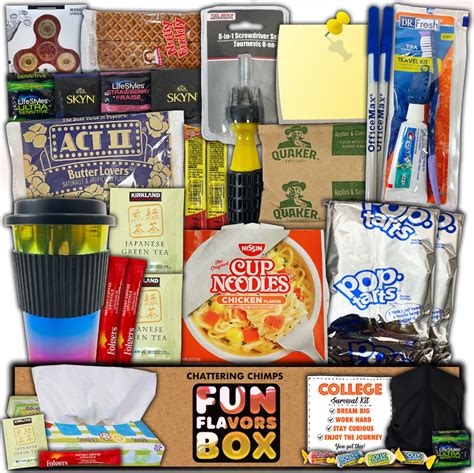 Freshman Survival Kit College Students Care Package Snack Box Etsy