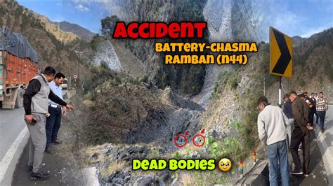 Accident Battery Chasma Ramban 10 Feared Dead Tavera Total Loss😢 Nh44 Ramban Youtube