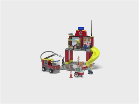 Lego® City Fire Station And Fire Engine Building Toy Set 60375 Importatoy