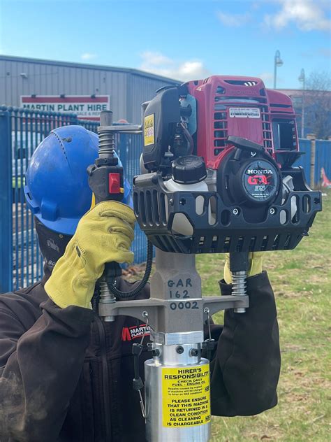 martin plant hire petrol post driver