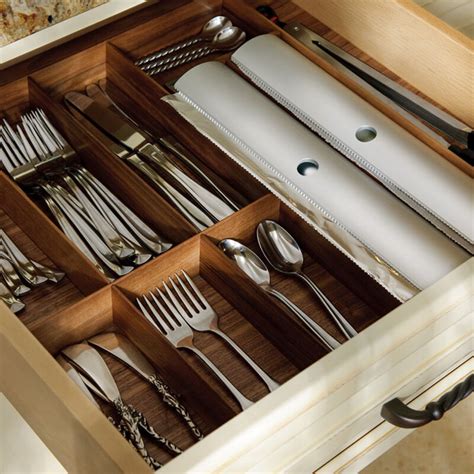 walnut drawer inserts accessories plain fancy cabinetry