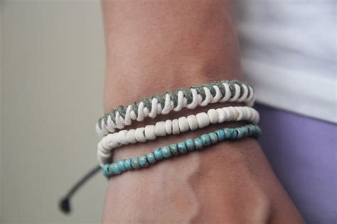 Surfer Bracelets For Men And Women Boho Beaded Bracelet Set Beach