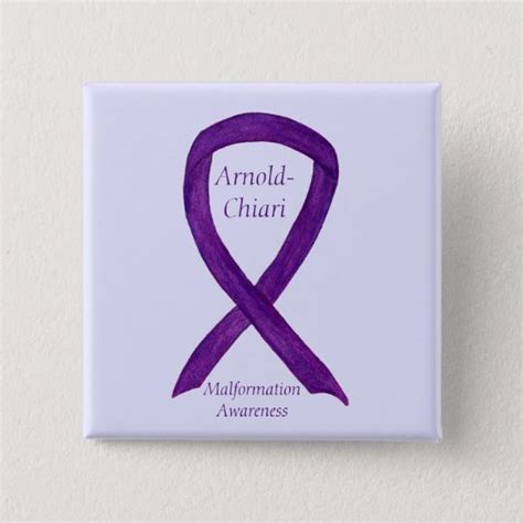 Arnold-Chiari Malformation Awareness Ribbon Pin | Zazzle.com