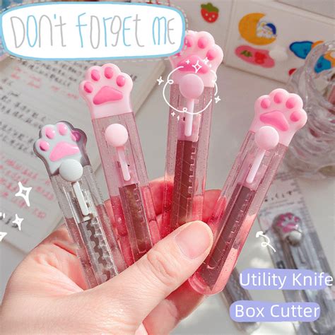 Mini Estilete Patinha De Gato Fofo Kawaii Shopee Brasil