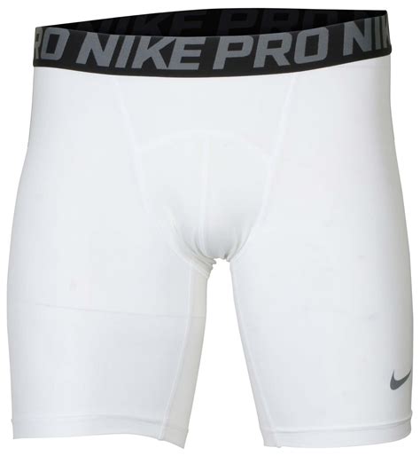 Nike Mens Pro Cool Compression Shorts Large White