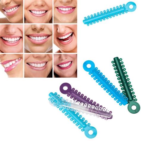 40pcs 1bag Dental Elastomeric Ligature Ties Orthodontics Elastic Rubber Bands Teeth Ring Care