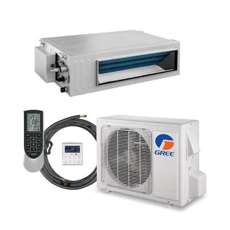 Gree 18 000 Btu 1 5 Ton Inverter Slim Duct Ceiling Cassette Mini Split