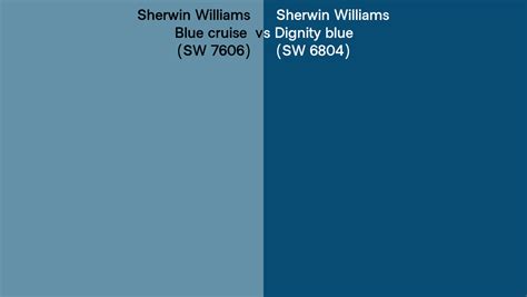 Sherwin Williams Blue Cruise Vs Dignity Blue Side By Side Comparison