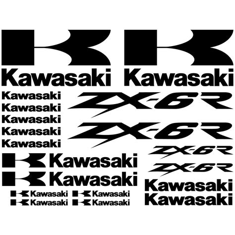 Wallstickers Folies Kawasaki Zx R Decal Stickers Kit