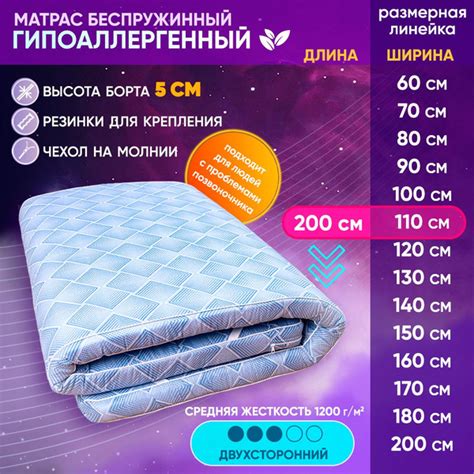 Матрас Соня-текстиль двусторонний Grad Соня Текстиль11, Беспружинный ...