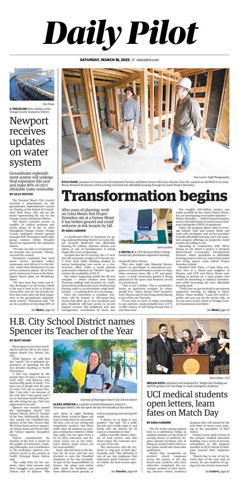 Daily Pilot e-newspaper: Saturday, March 18, 2023 - Los Angeles Times