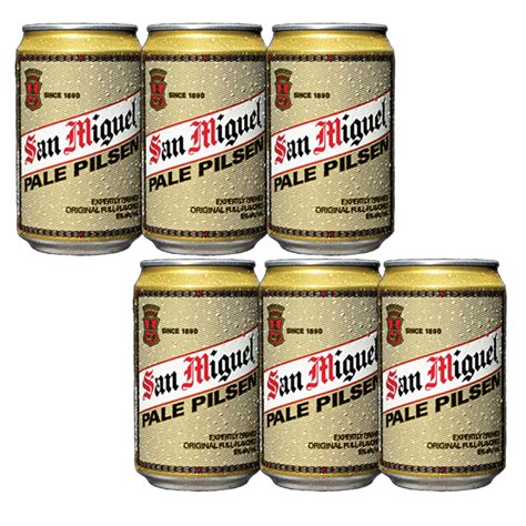 San Miguel Beer Pale Pilsen Can 330ml X6 Lazada Ph