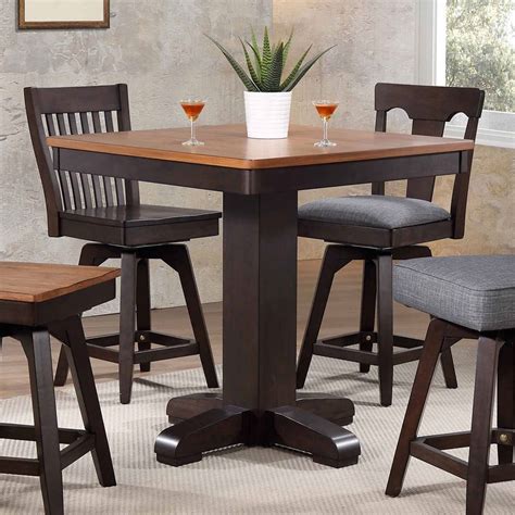 Black Oak Pub Table Set By Eci Furniture Furniturepick