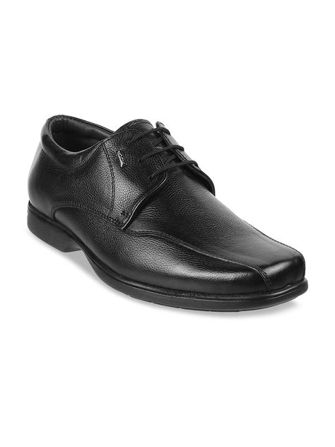 Buy Mochi Men Black Solid Leather Formal Derbys Formal Shoes For Men 15240348 Myntra