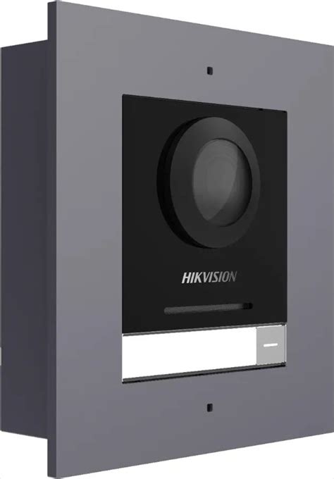 Hikvision DS KD8003 IME1 B Flush IP Modul Intercom 1x Button 2MP