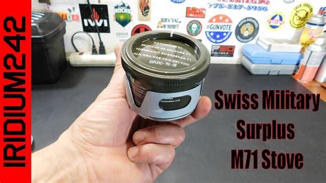 Swiss Military Surplus M71 Stove Youtube