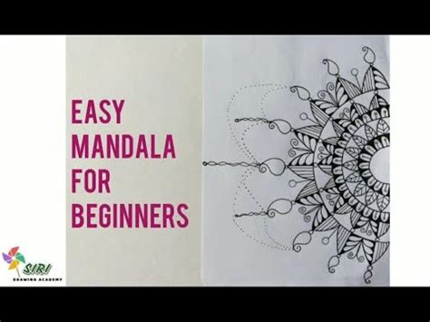 Easy Mandala Step By Step For Beginners 2 YouTube