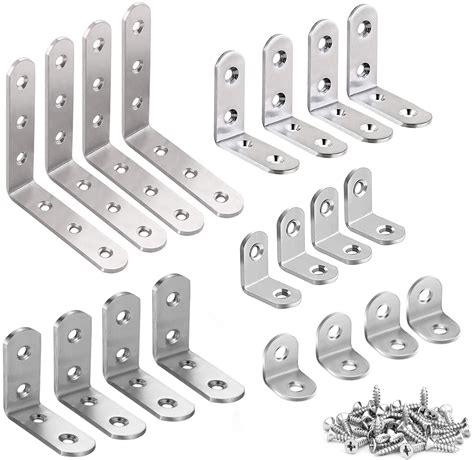 Buy Rubik Corner Brace L Shaped Bracket 20pcs Stainless Steel Corner