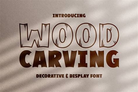 Wood Carving Font · 1001 Fonts