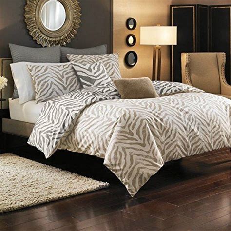 Style Domain Kenyon Zebra Animal Print Queen Full Duvet Cover Set