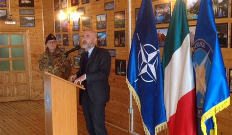 Il Sottosegretario Alfano In Visita Al Contingente Italiano In Kosovo