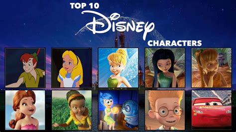 My Top 10 Favorite Disney Characters By Valleyandfriends1426 On Deviantart