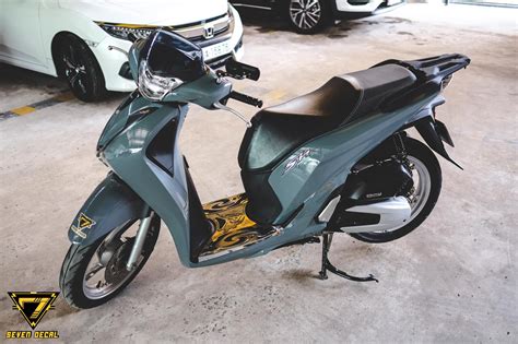 Honda SH Dán Decal Xám Xi Măng Cực đẹp Tú Wrap