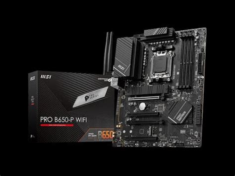 Msi Pro B P Wifi Motherboard Unboxing And Overview Youtube