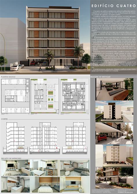 PROJETO IV EDIFÍCIO RESIDENCIAL PRANCHA SÍNTESE on Behance