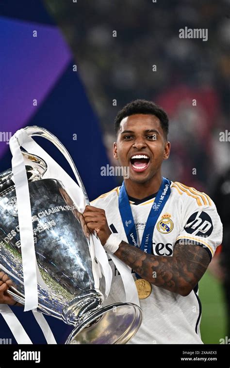 London England June 1 Rodrygo Of Real Madrid Celebrates With Uefa